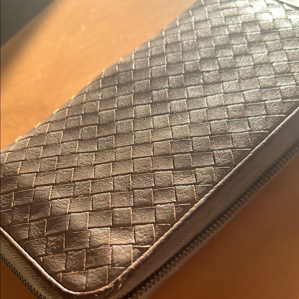 Woven Leather Wallet